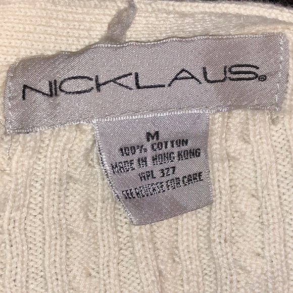 Nicklaus cream colored button up cardigan vest - Picture 3 of 6